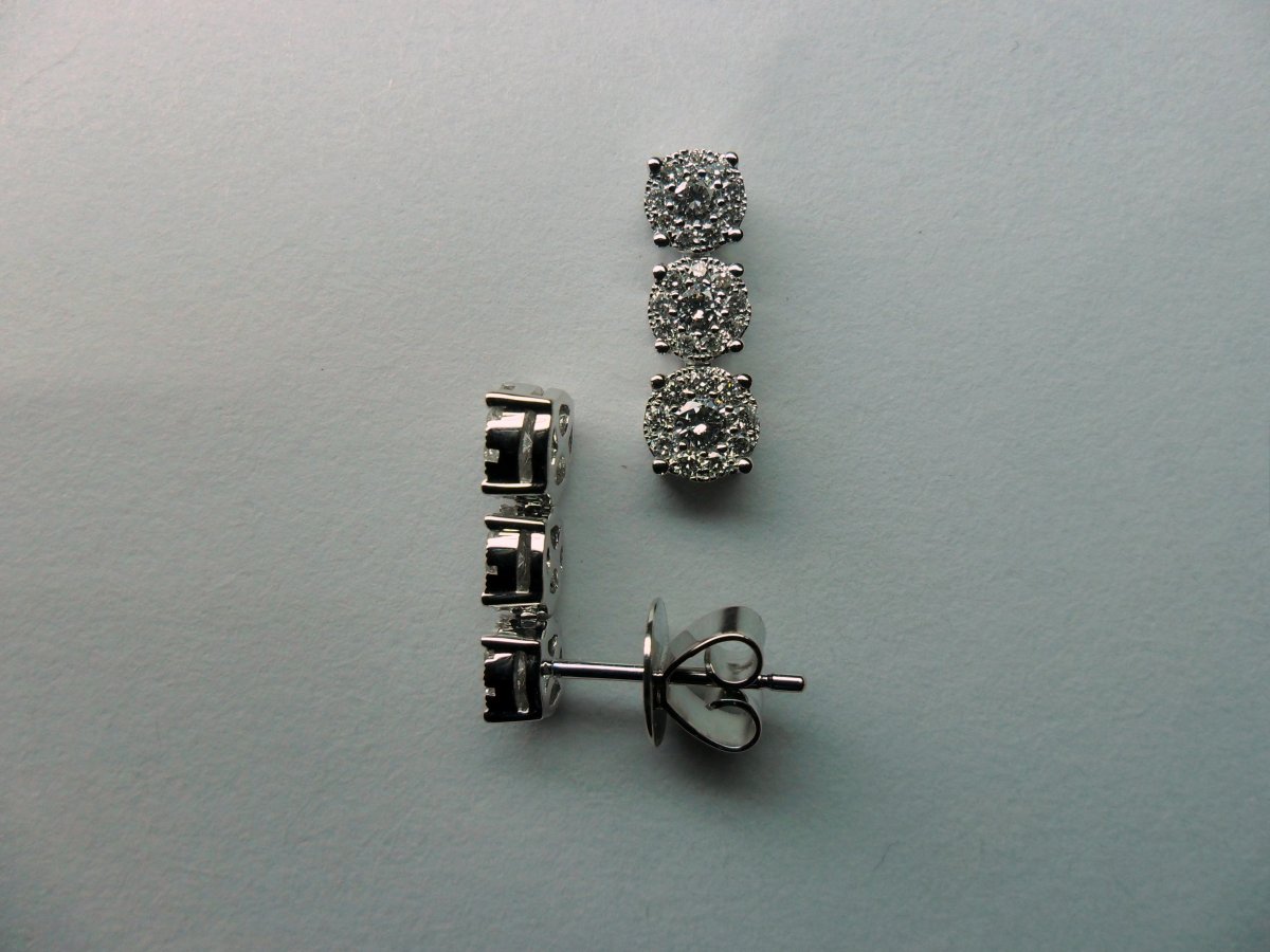 Halo Oorhangers 3st. Witgoud